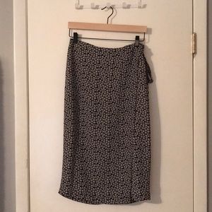 Knee/calf length wrap skirt by Reformation